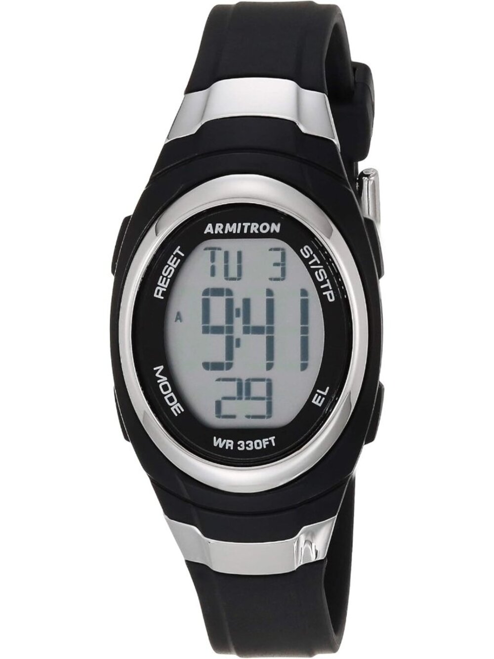 Stylish Women's Digital Chronograph Watch with Resin Strap - Sporty & Durable